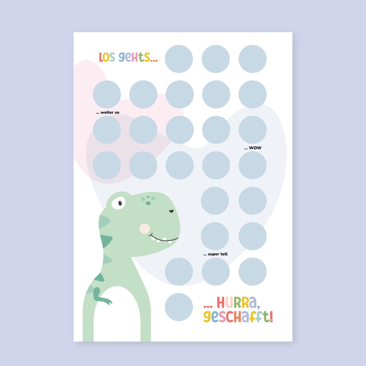 Belohnungschart Dino