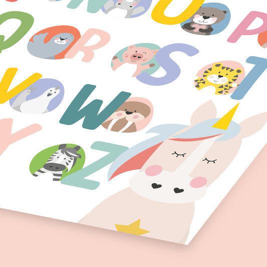 ABC-Poster Einhorn