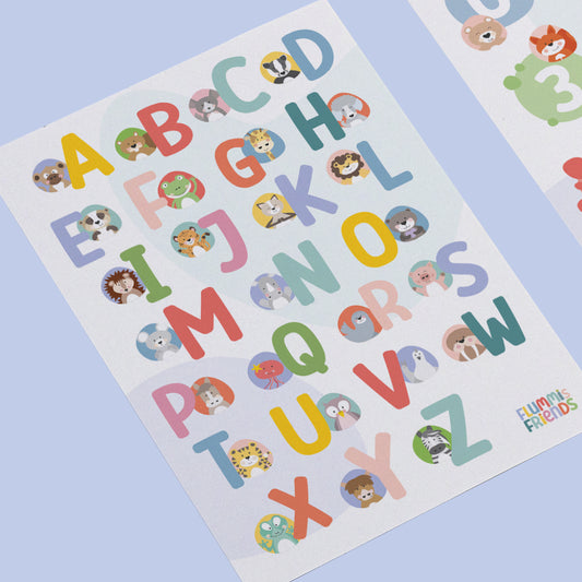 ABC & Zahlen Poster Set 1