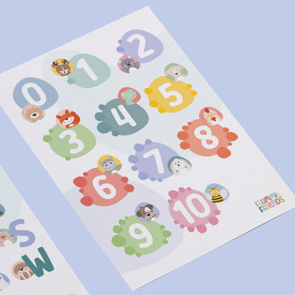 ABC & Zahlen Poster Set 1