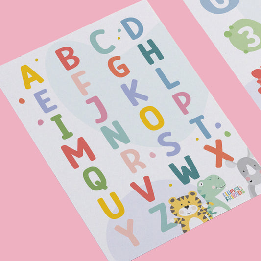 ABC & Zahlen Poster Set 2