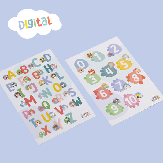 ABC & Zahlen Poster Set 1