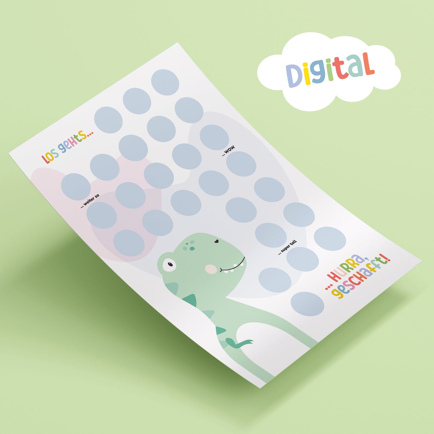 Belohnungschart Dino