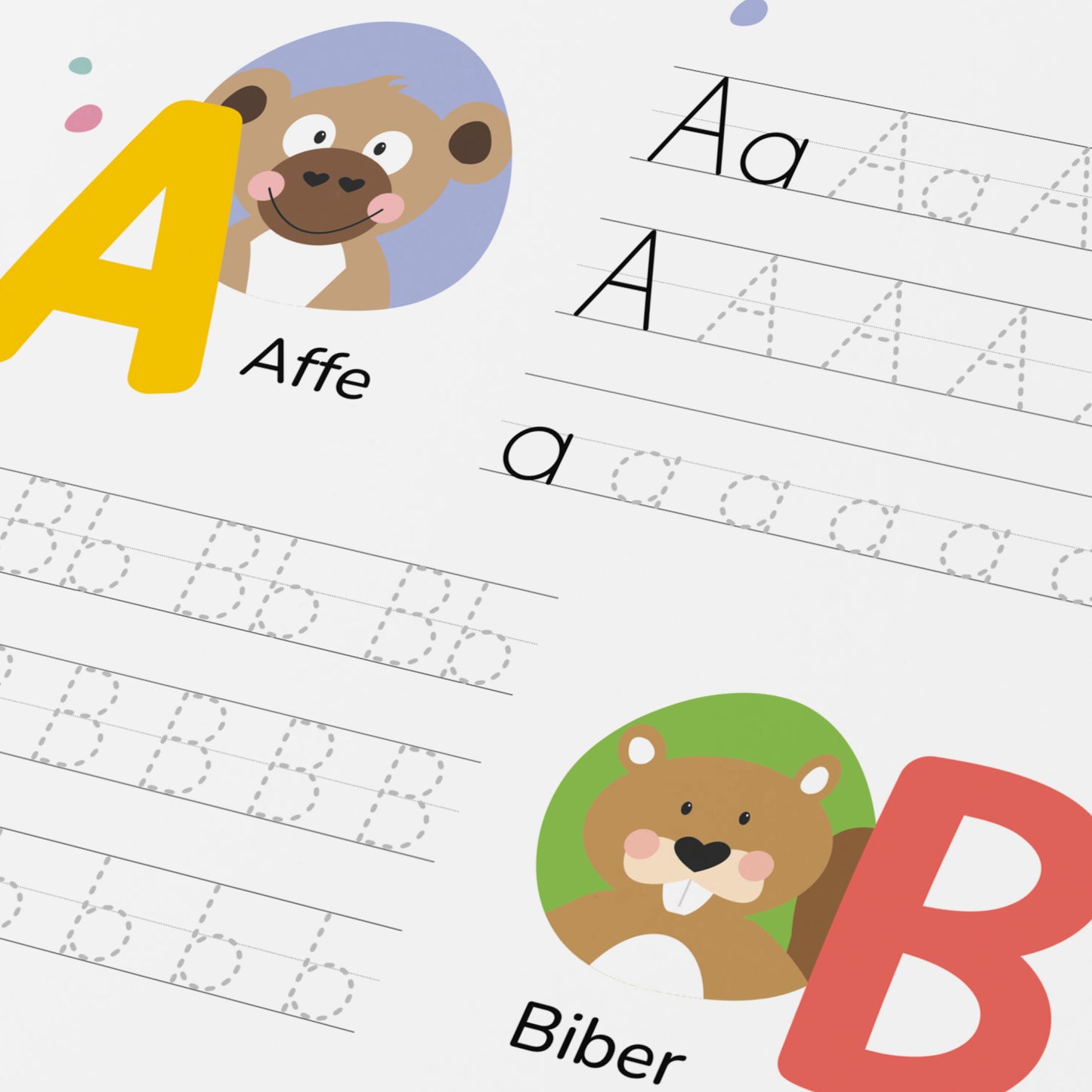 Köpfchenkonfetti – Buchstaben