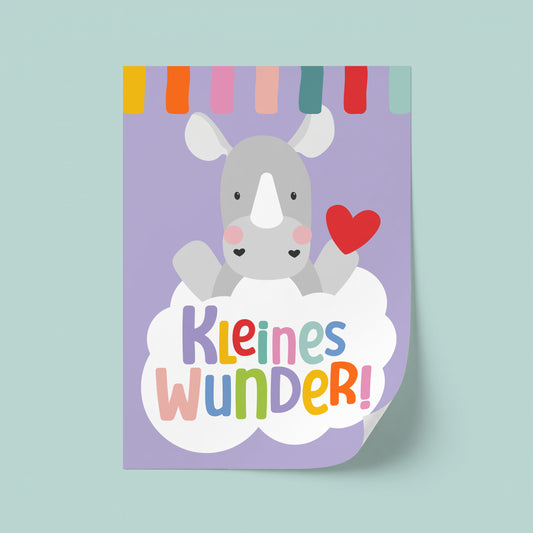 Poster *Kleines Wunder* Rocco Nashorn