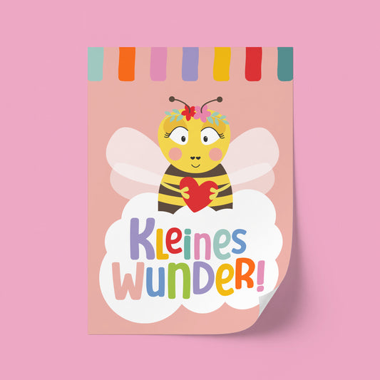 Poster *Kleines Wunder* Frida Biene