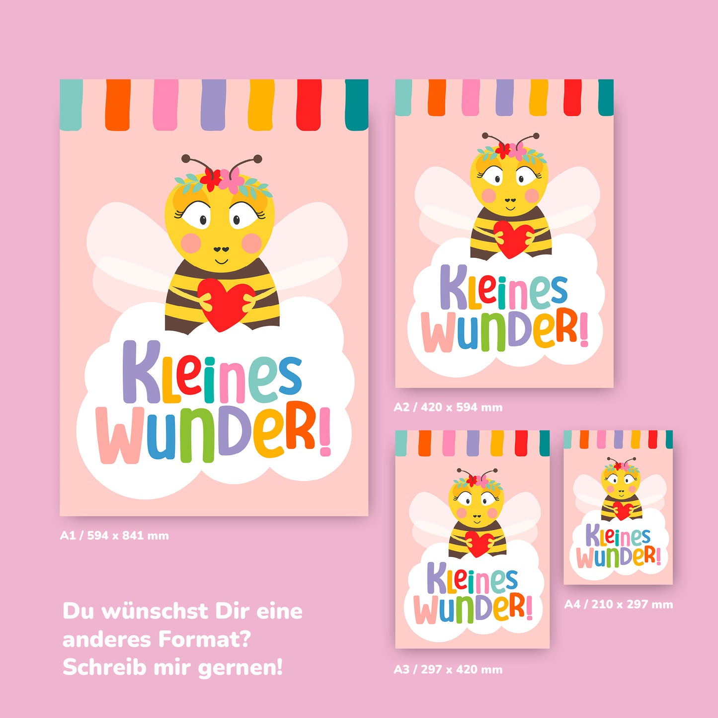 Poster *Kleines Wunder* Frida Biene