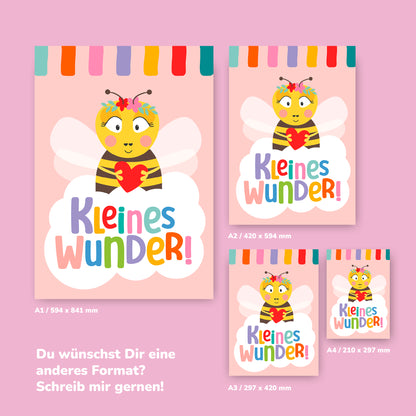 Poster *Kleines Wunder* Frida Biene