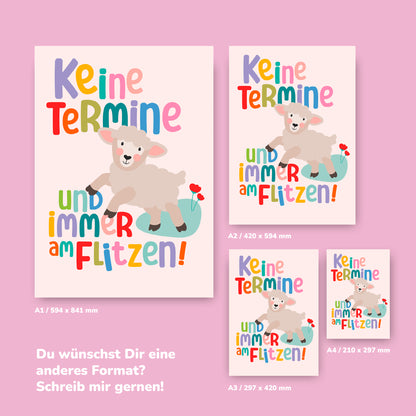 Poster *Keine Termine* Luca