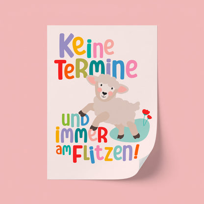 Poster *Keine Termine* Luca